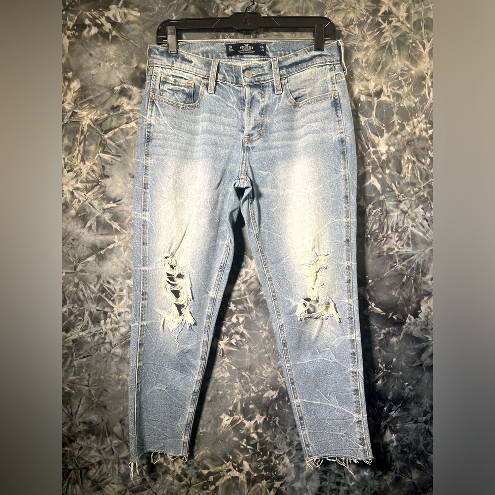 HOLLISTER CALIFORNIA LOW-RISE CROP BOYFRIEND VINTAGE STRETCH 3R